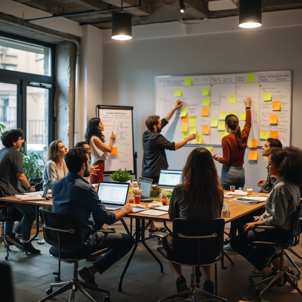 Participantes en taller de liderazgo ágil